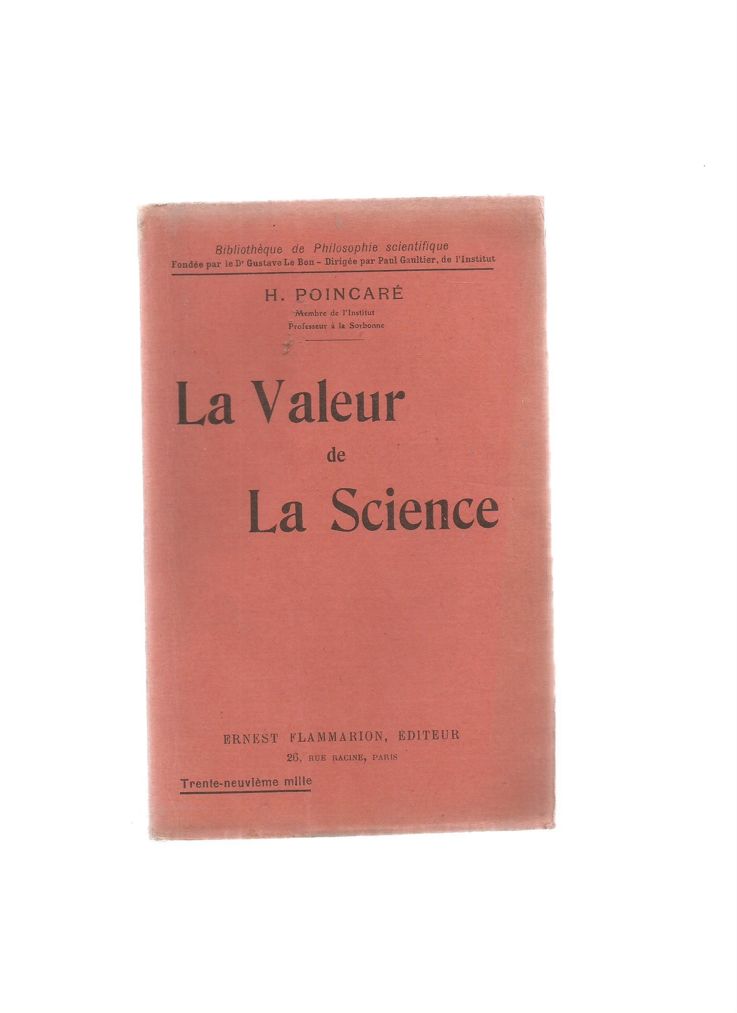 LA VALEUR DE LA SCIENCE